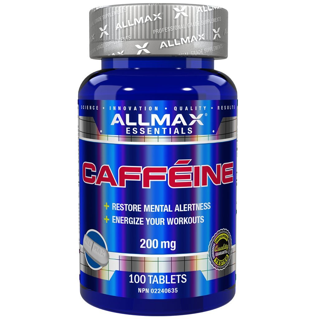 Allmax Caffeine 200mg Tablets – 100 Count