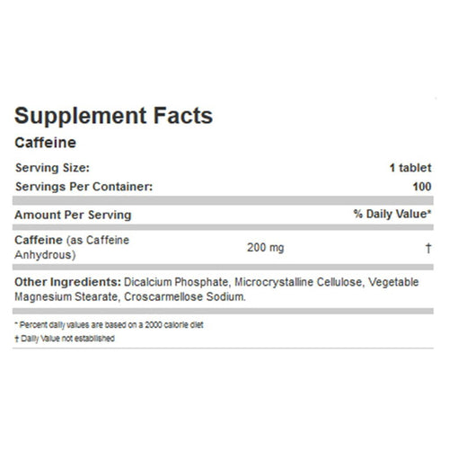 Allmax Caffeine 200mg Tablets – 100 Count