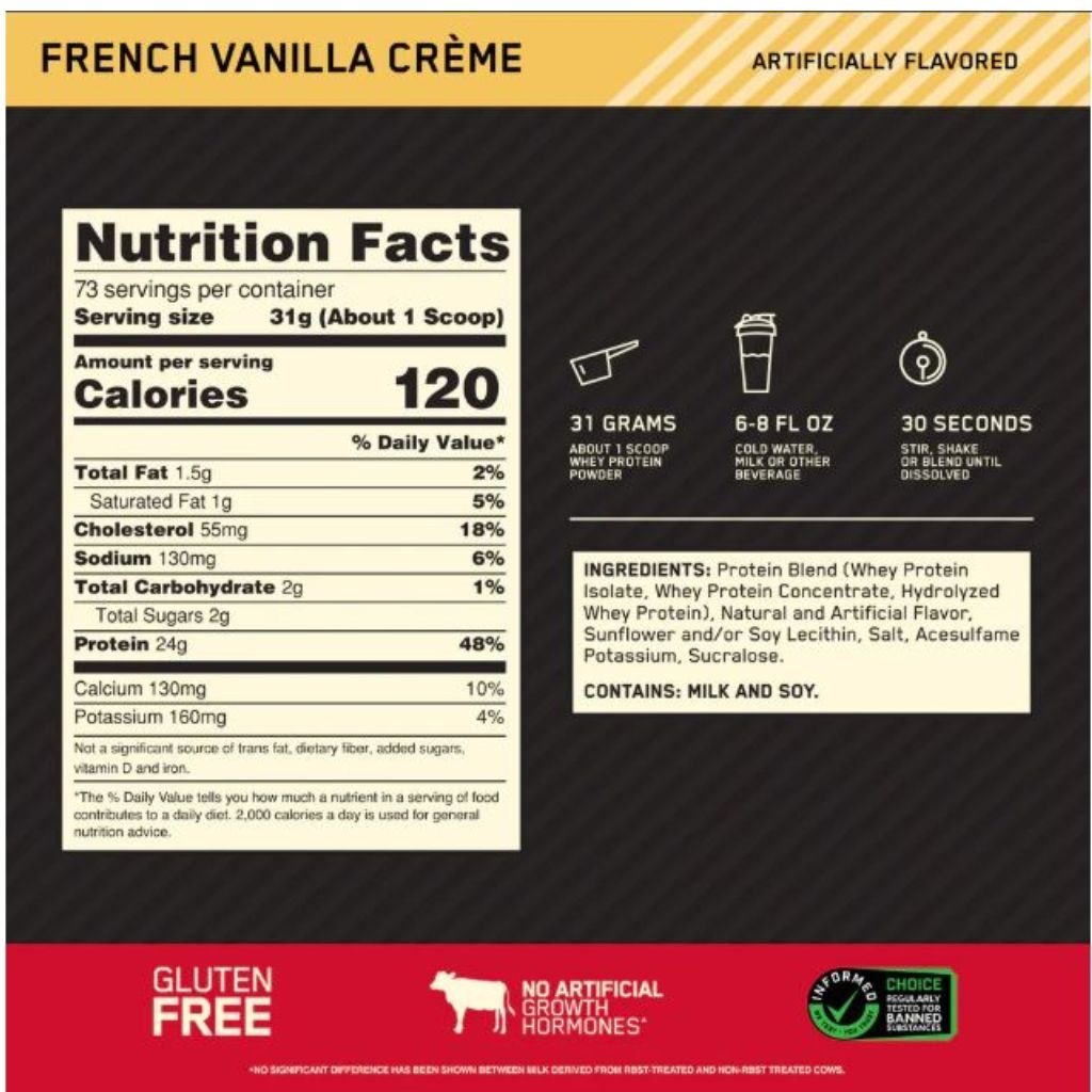 Optimum Nutrition Gold Standard 100% Whey Protein – 5 lb